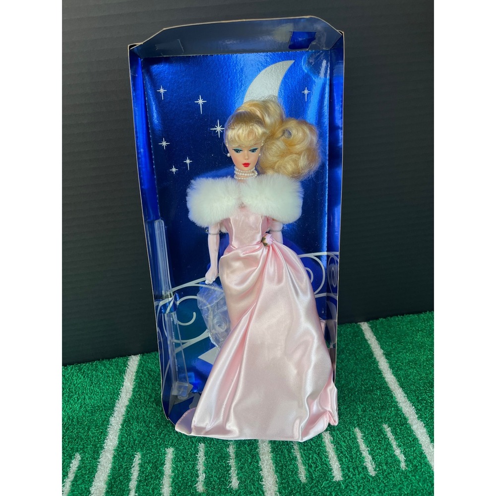 Mattel Barbie Enchanted Evening Pink Gown Blonde Ponytail Collector Doll 14992